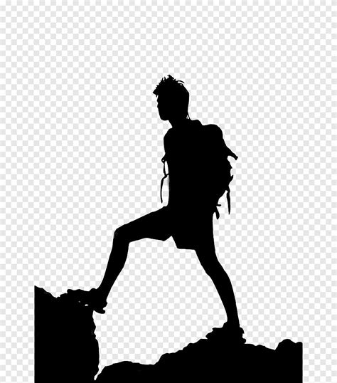 Backpacking Backpacker Hiking Hand Monochrome Png PNGEgg