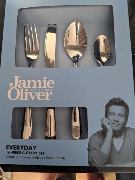 Jamie Oliver Every Day Cutlery Set 16 Piece Tableware Cutlery Sets Cutlery