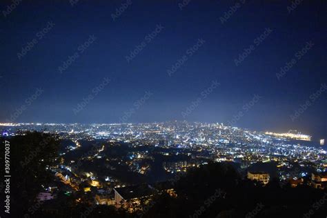 Beirut skyline at night Stock Photo | Adobe Stock