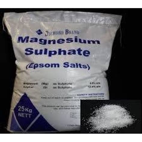 Magnesium Sulphate Bp 25kg Chemical Plus