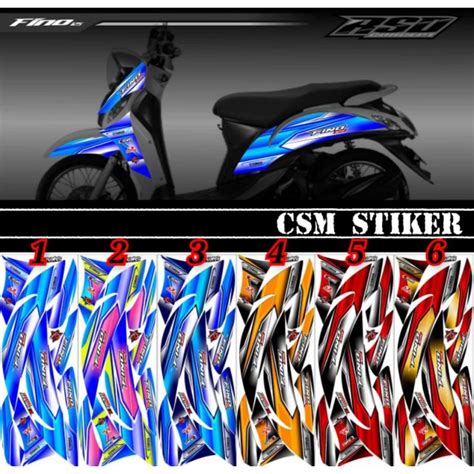 Jual List Stiker Striping Body Semiful Body Fino Stiker Fino