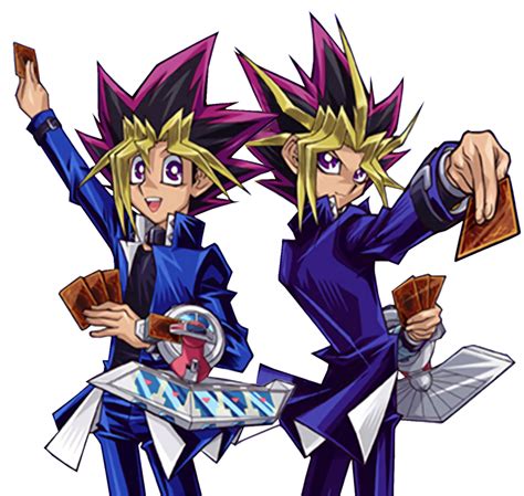 Yugi and Atem [Render] by AlanMac95 on DeviantArt