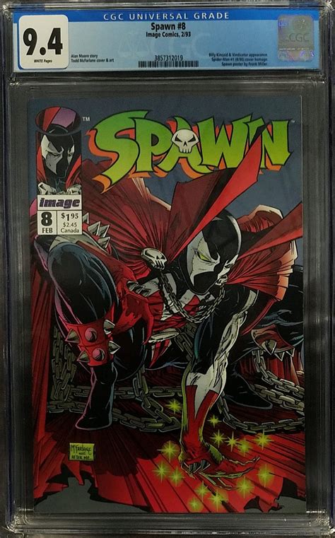 Spawn #8 (Image, 1993) CGC 9.4 Todd McFarlane - Spawn,Billy Kincaid ...