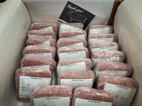 Grass Fed Lean Ground Beef Box Mosida Market Butcher Block