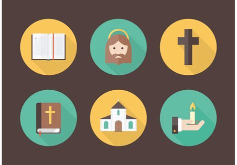 Flat Christianity Vector Icons 88720 Vector Art At Vecteezy