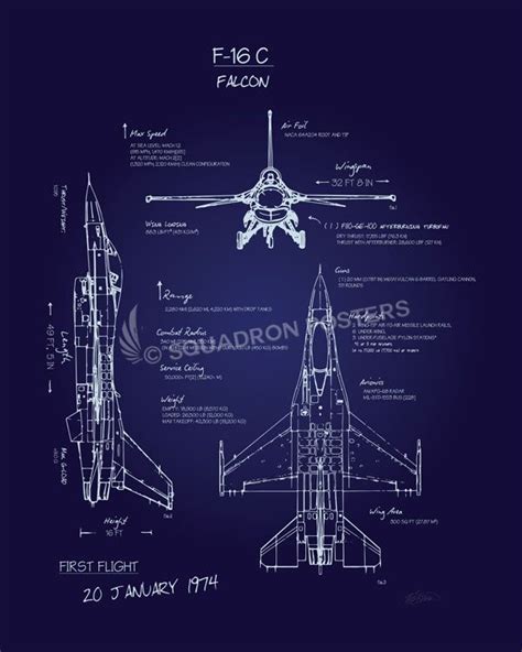 F Fighting Falcon Archives Blueprint Art Aircraft Design Blueprints