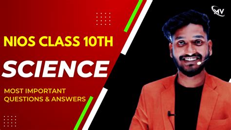 Nios Class Th Science In English Most Important Questions