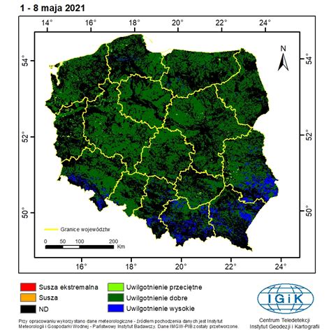 Satelitarny System Monitorowania Suszy Rolniczej Instytut Geodezji I