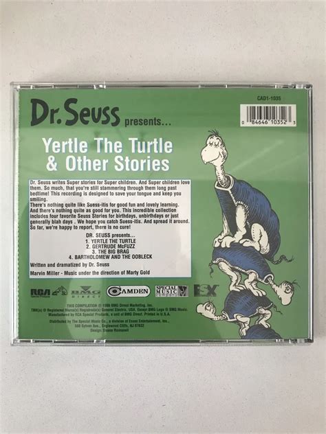 Yertle The Turtle Dr Seuss Video Classics Vhs Tape Gertrude 56 Off