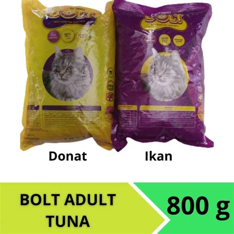 Jual Bolt Tuna Bentuk Ikan Donat Makanan Kucing Dewasa 800 Gr