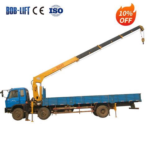 10t Telescopic Boom Hydraulic Truck Mounted Crane Manipulator With