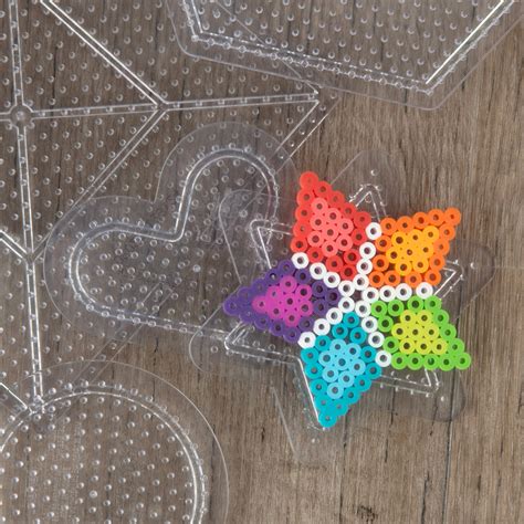 Small And Large Basic Shapes Clear Pegboards 5 Ct Perler