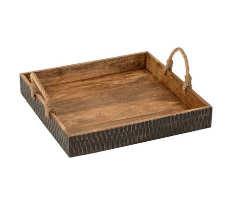 Plateau De Service Bois Manguier Cm Naturel Plateau But