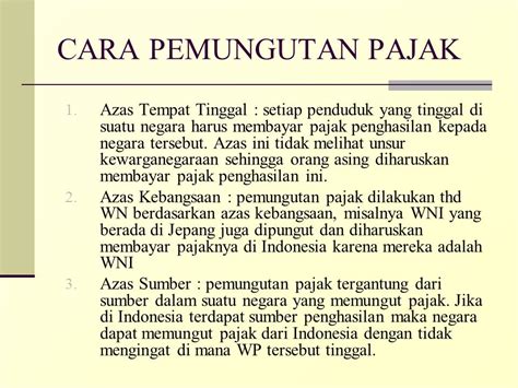 Jelaskan Tata Cara Pemungutan Pajak Ujian