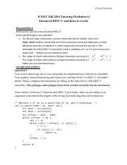 Tutoring Worksheet 4 Docx CS 61C Fall 2018 TCS61C Fall 2018 Tutoring