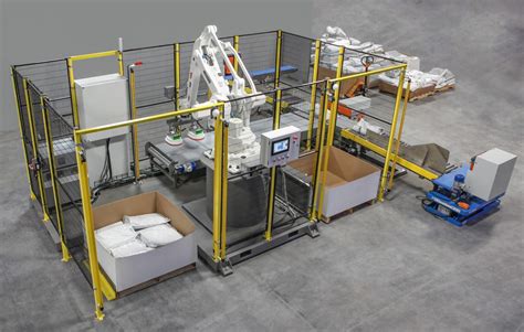 Automatic Bag Palletizer Cell Case Study Mesh Automation