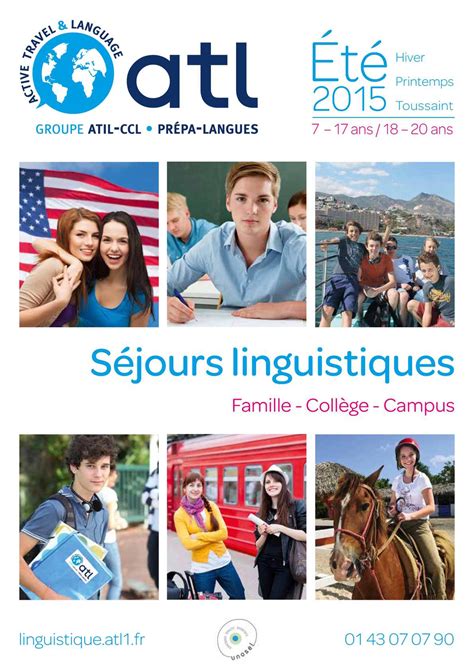 Calaméo ATL Brochure Séjours Linguistiques 2015