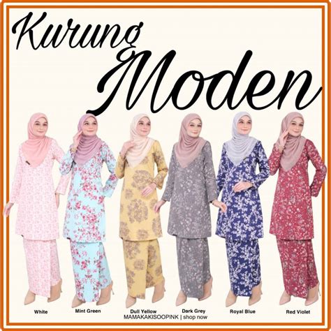 New Release Baju Kurung Moden By Dhia Cotton Plus Saiz Xs To