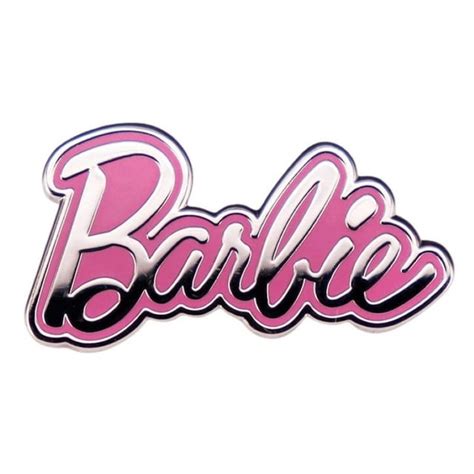 Barbie Enamel Metal Logo Pin, 1 Inch Wide, Perfect Gift for Fans ...