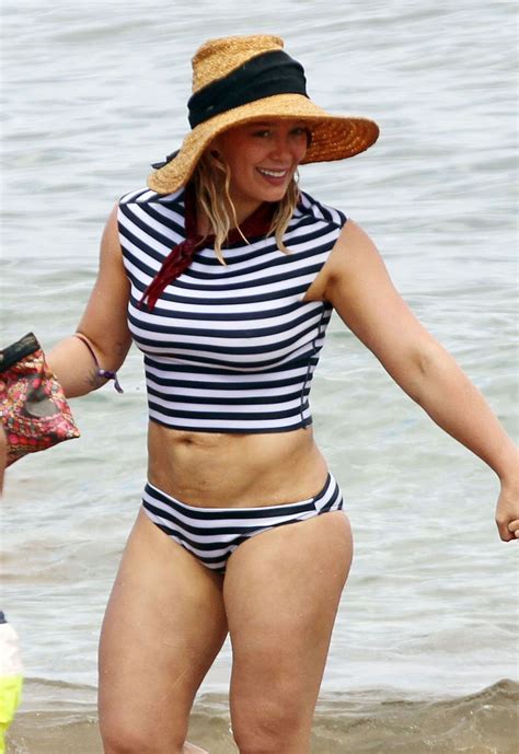 Hilary Duff In Bikini At A Beach In Malibu