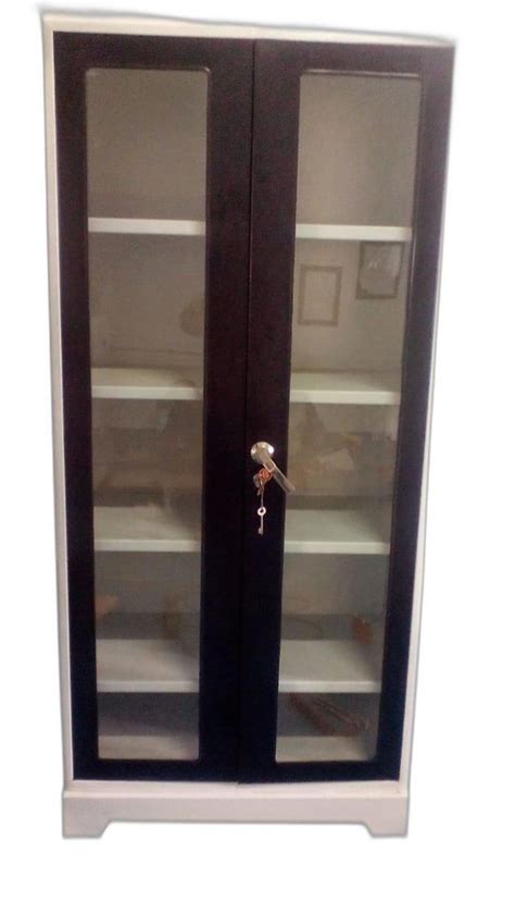 With Locker Double Door Mild Steel Almirah Shelves Without Mirror