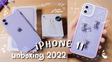 Unboxing Iphone 11 128 Gb Purple In Late 2022 🧸 Camera Test