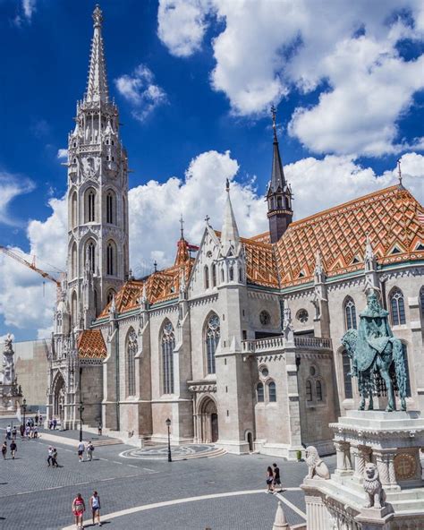 St Matthew`s Gothic Cathedral Budapest Hungary Editorial Image