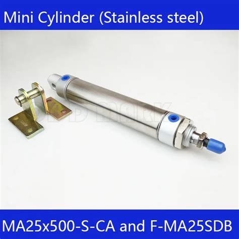 Free Shipping Pneumatic Stainless Air Cylinder 25MM Bore 500MM Stroke