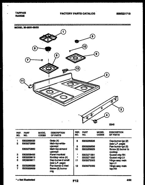 Wiring Diagram For A Tappan Gas Stove Igniter