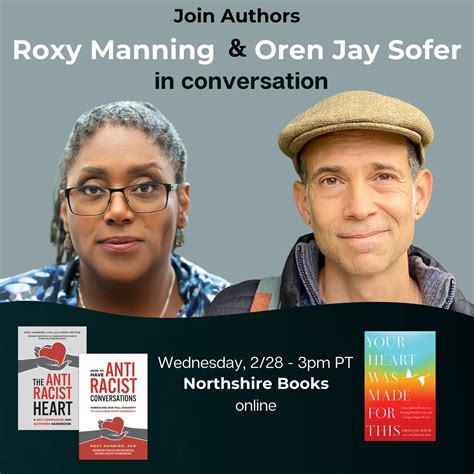 Book Talk Oren Jay Sofer And Roxy Manning In Conversation Online