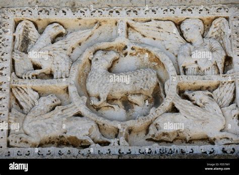 Tetramorph I Simboli Dei Quattro Evangelisti Foto Stock Alamy