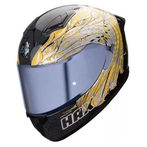 Casco Hax Obsidian Slayer Ngo oro turquesa Certificado Meses sin interés