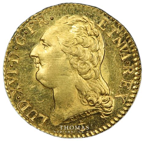 Coin France Louis XVI Gold Louis d or à la tête nue 1788 H NVA