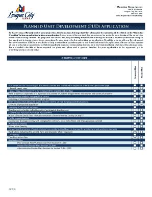 Fillable Online Planned Unit Development Pud Bapplicationb League