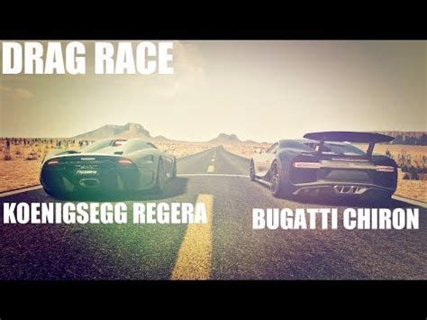 BUGATTI CHIRON VS KOENIGSEGG REGERA DRAG RACE ASSETTO CORSA YouTube