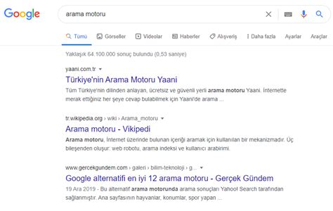 Arama Motoru Nedir Tr Web Tasar M