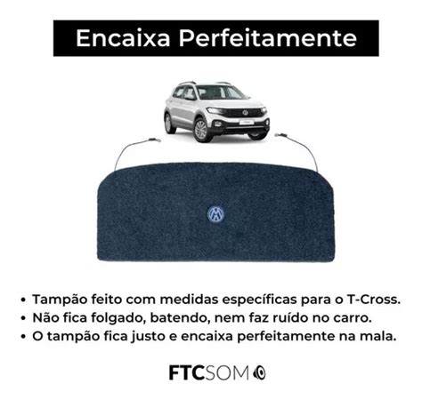 Tampão Porta Malas Vw T cross Tcross 2019 2020 2021 Cordas R 196 em