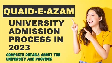 Quaid E Azam University Admission Process In 2023 Complete Details About The University Youtube