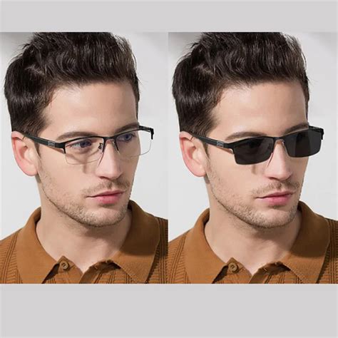 Evove gafas de sol fotocromáticas para hombre lentes de miopía para