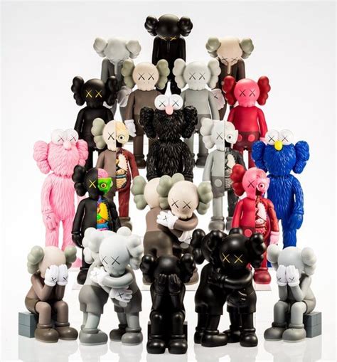 Kaws Set Of 16 Kaws Dolls 2016 18 Artsy