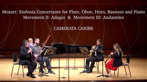 Mozart Sinfonia Concertante For Oboe Flute Horn Bassoon And Piano