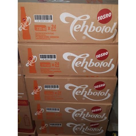 Jual TEH BOTOL SOSRO KOTAK 330ML Shopee Indonesia