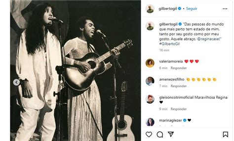 Gilberto Gil E Maria Beth Nia Comemoram Os Anos De Regina Cas