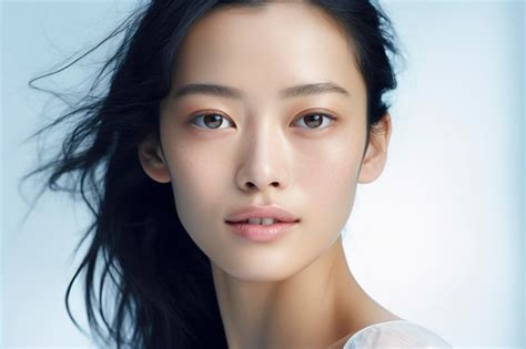 Premium Ai Image Portrait Of Beauty Asian Female With Perfect Healthy Glow Skin Facial