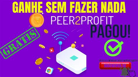 Ganhe Sem Fazer Nada Rublos Ou Cripto Prova Pagamento Peer Profit Cel