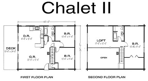 Chalet log homes | chalet style log home plans & kits