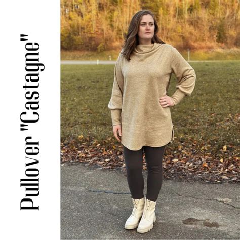 E Book Jusasuj Damen Pullover Jurk Castagne Duits Stoffen Hemmers