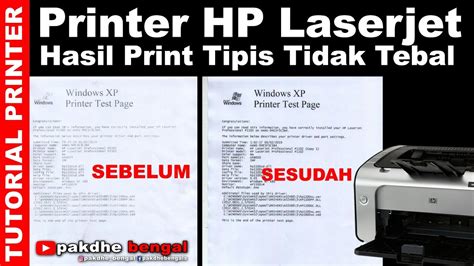 Printer HP Laserjet Hasil Printnya Tipis Printer Laser Hasil Printnya