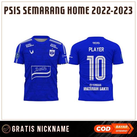 Jual JERSEY PSIS SEMARANG TERBARU HOME AWAY 2022 2023 GRATIS NICKNAME