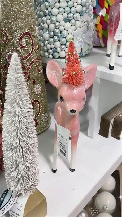 Shop With Me For Pink Christmas Decor At Homegoods And At Home Pink